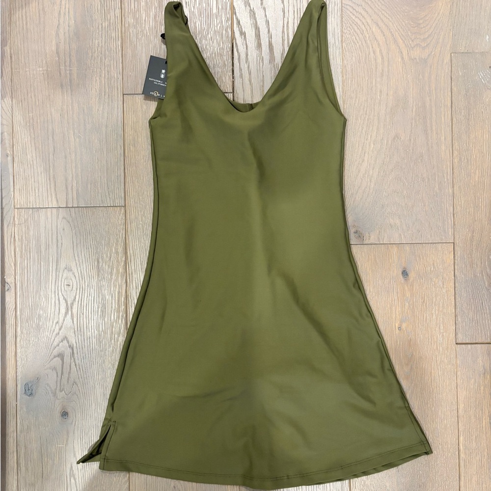 Skatie olive green tennis dress